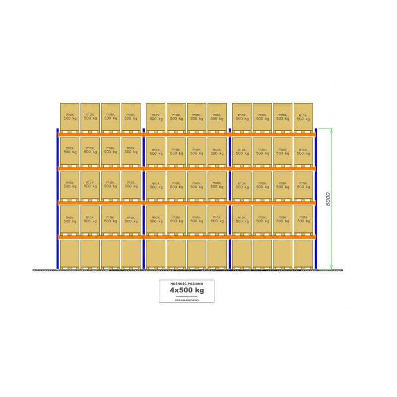 pallet rack b23 6000mm