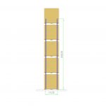 pallet rack, side 600 cm
