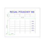 Regał półkowy M6 wymiary