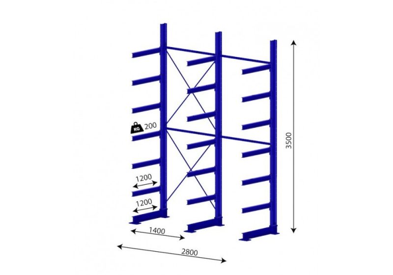 cantilever shelf w1