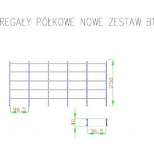Regał magazynowy 25 półkowy