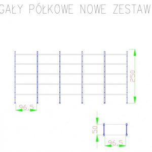 Regały magazynowe 25 półkowe