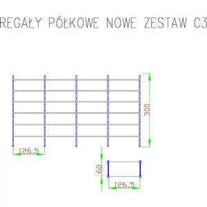 Regały magazynowe 24 półkowe C3