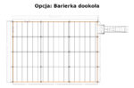 Antresola P3 barierka dookoła rysunek