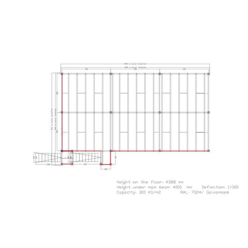 p5 warehouse platform, self-supporting mezzanine