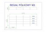 regał półkowy m3