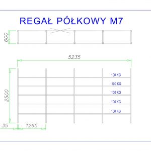 Policový regál M7