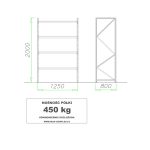 regał panelowy metalowy mrt1