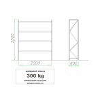 regał mrt 19 2500mm płyta wiórowa
