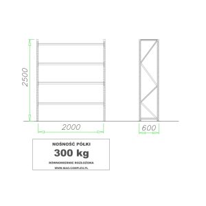 Regal Mrt 19 2500 mm Spanplatte