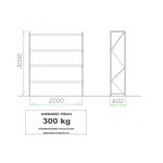 regał mrt 23 3000mm płyta wiórowa