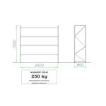 regał mrt 36 3000mm płyta wiórowa