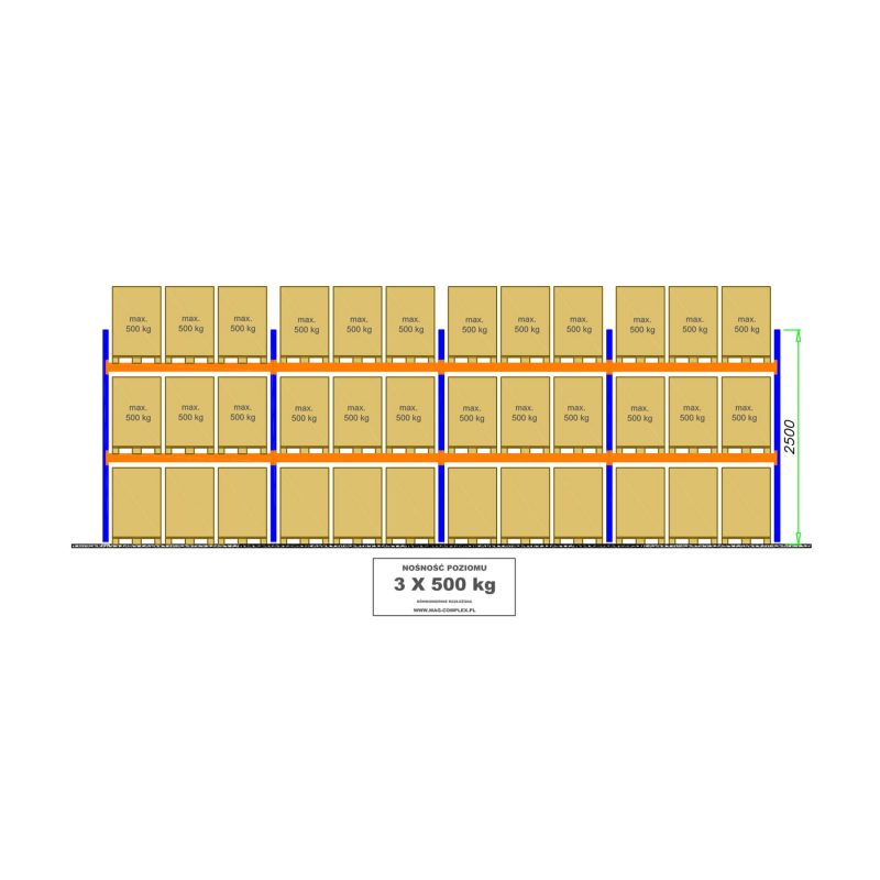 B94 pallet rack 2500mm