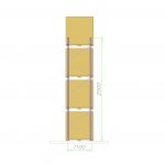 regał palety bok 250cm