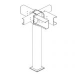 supporting column of the warehouse platform