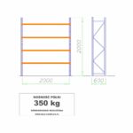shelf rack made of chipboard mrc-9