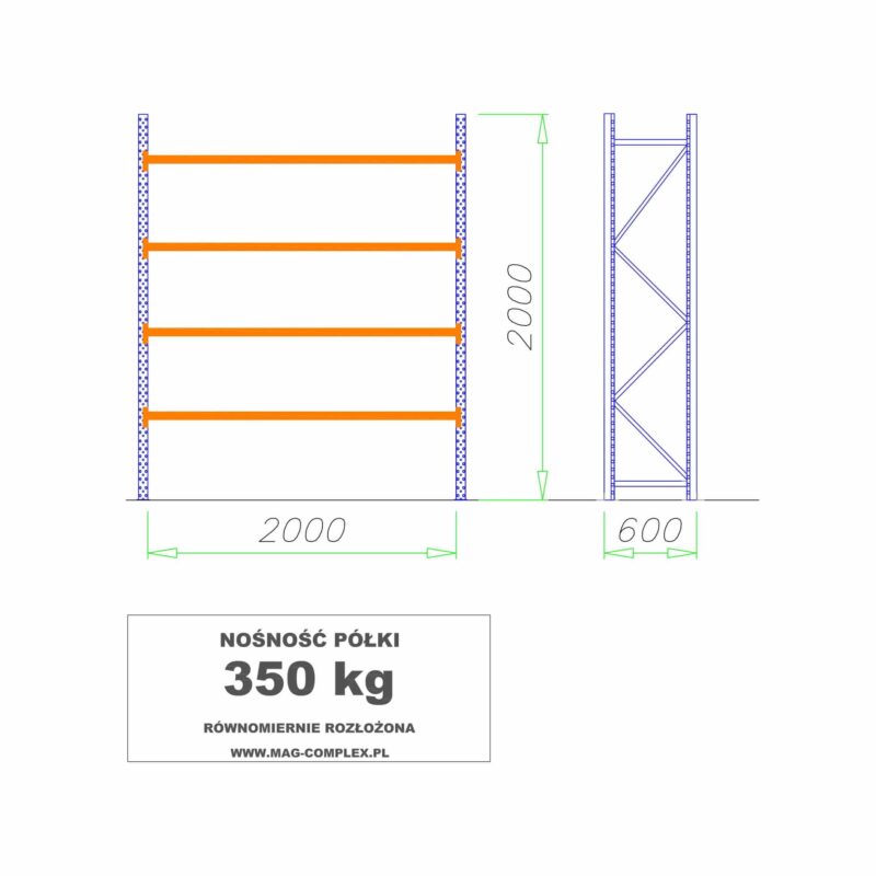 shelf rack made of chipboard mrc-9