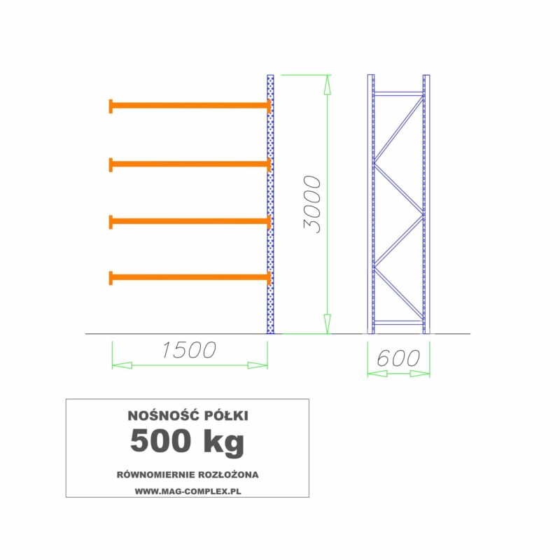 add-on column shelf rack mrc-7
