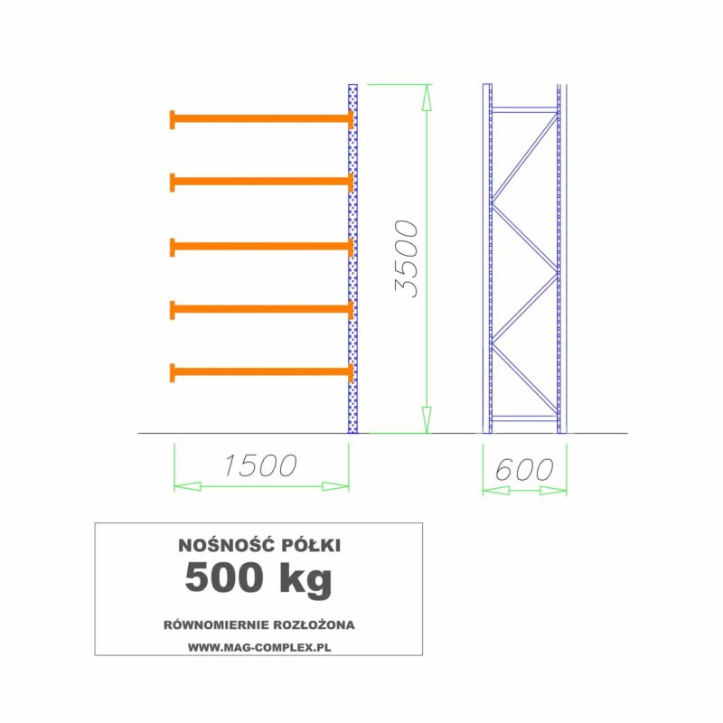 add-on column shelf rack mrc-8