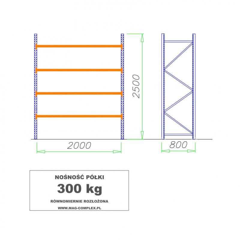 shelf rack made of chipboard mrc-26