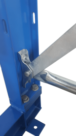cantilever shelf connection, side view