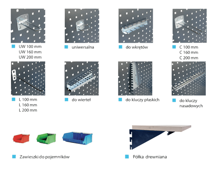 akcesoria stoły warsztatowe