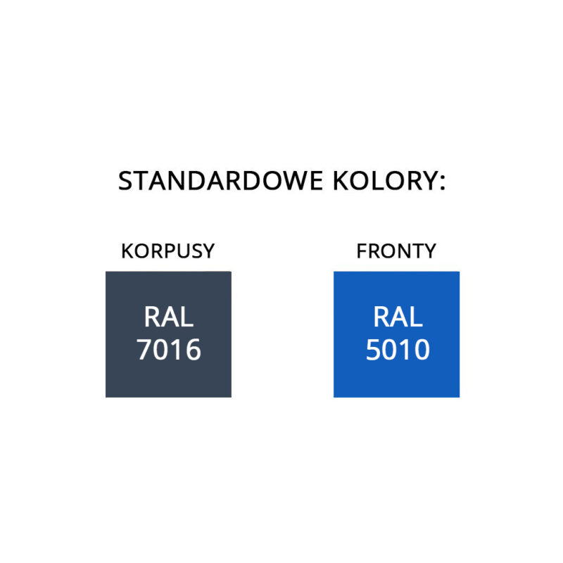 stoły warsztatowe kolorystyka 5010