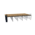 Antresola magazynowa P11 194m2 widok z przodu
