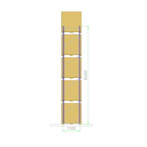 regał palety bok 600cm