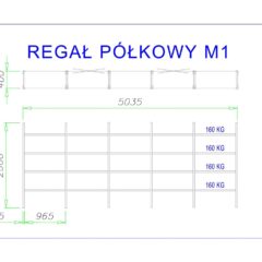 regał półkowy m1