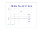 regał półkowy m10