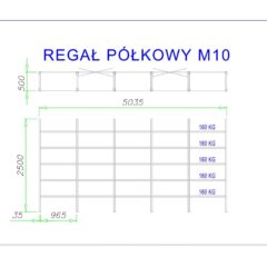 regał półkowy m10