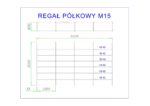 regał półkowy m15