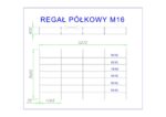 regał półkowy m16