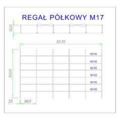 regał półkowy m17