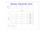 regał półkowy m19