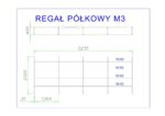 regał półkowy m3
