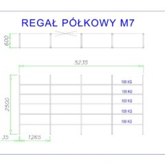 regał półkowy m7