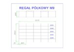 regał półkowy m9