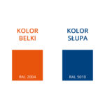 regały metalowe kolory