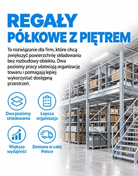 Regały półkowe z piętrem - Mag-Complex